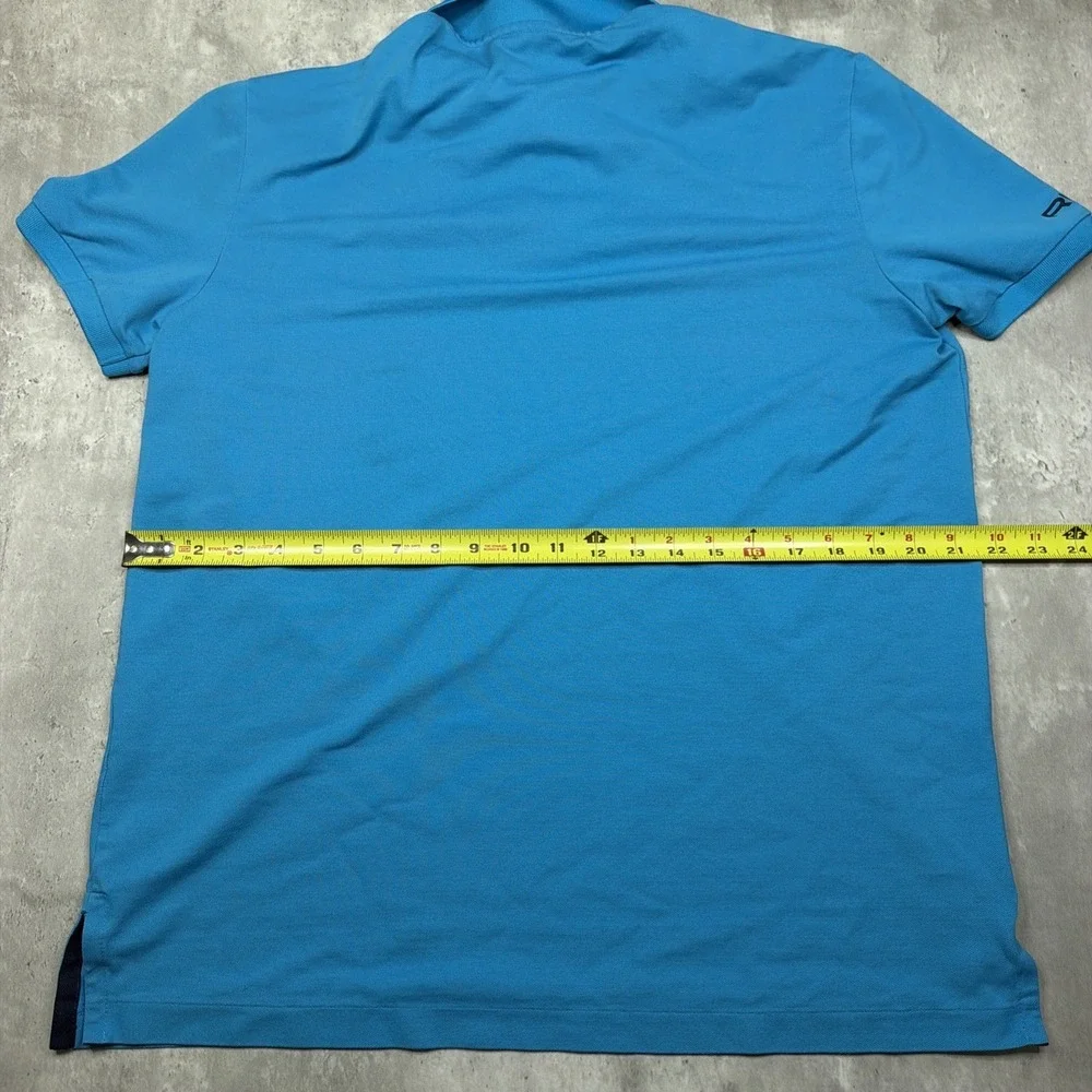 Polo Ralph Performance RLX Blue Polo Pony Mens Medium Active Collated Shirt